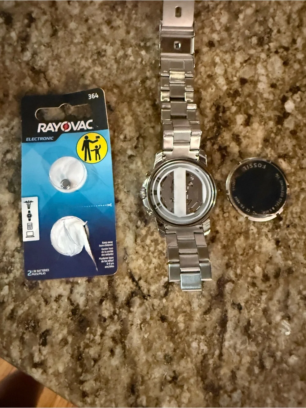 Fossil FS4532 Grant Chronograph Stainless Steel Men's Watch NIB & New Battery